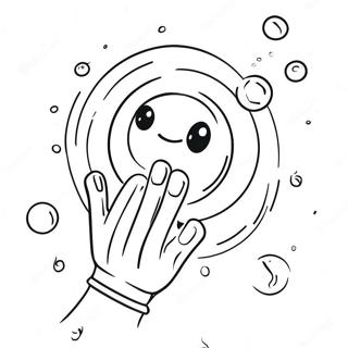 Fargglada Tvalbubblor Handtvatt Malarbild 128274-61720