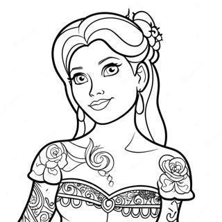 Tatuering Disney Prinsessa Malarbild 128452-61851