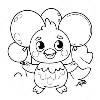 Sot Leksak Chica Med Ballonger Malarbild 128663-62019