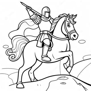 Modig Riddare Malarbild 129072 62336