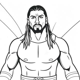 Roman Reigns I Aktion Malarbild 129428-62615