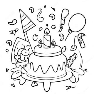 Festlig Fodelsedagsfest Malarbild 129454-62636