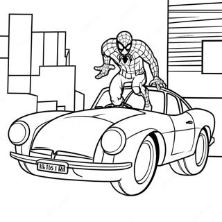 Spiderman Bil Malarbild 129479-62650