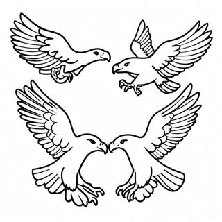 Majestatiska Ornar Som Flyger Malarbild 129506-62677