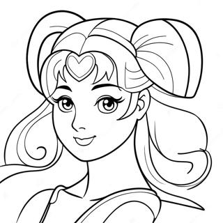 Prinsessan Serenity Sailor Moon Målarbilder