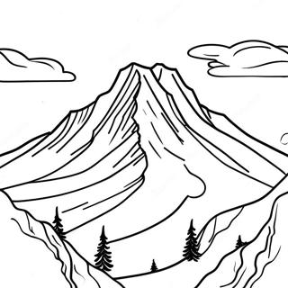 Storslagen Snotackt Berg Malarbild 129660 62796