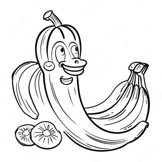 Banan Äter Målarbilder