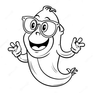 Tokig Banan Med Solglasogon Malarbild 130533 63478