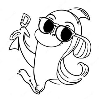 Tokig Banan Med Solglasogon Malarbild 130533 63479