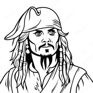 Jack Sparrow I Aktion Malarbild 130920-63773