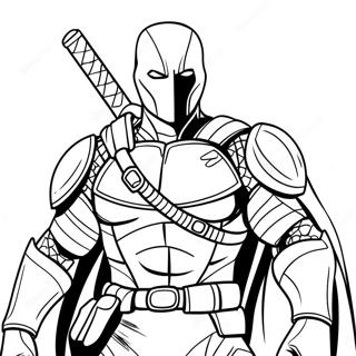 Deathstroke Med Svard Malarbild 130998-63834