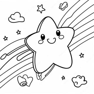 Glad Skjutande Stjarna Malarbild 131077-63903