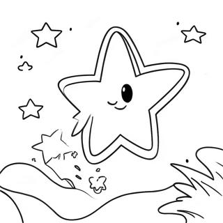 Blinkande Skjutande Stjarna Malarbild 131078-63905