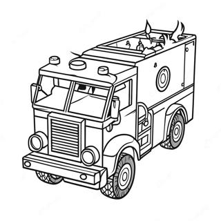 Cool Lego Brandbil Malarbild 131130 63942