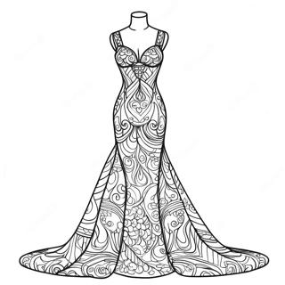 Stilig Mannequin I Klanning Malarbild 131155 63957