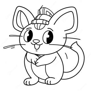 Meowth Med En Mynt Pa Huvudet Malarbild 131205 63995