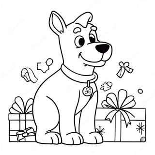 Scooby Doo Jul Malarbild 131511-64225