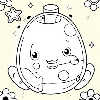 Fargglada Tamagotchi Husdjur Malarbild 131642-64333
