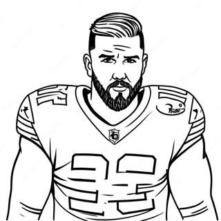 Travis Kelce Malarbild 131691-64367