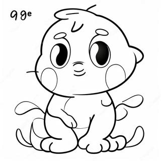 Tecknad Nummer 9 Malarbild 131978-64596