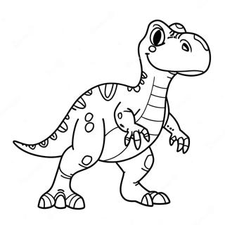 Fargglad T Rex Dinosaurie Malarbild 132179-64750