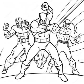 Daredevil Slass Mot Skurkar Malarbild 132207 64782