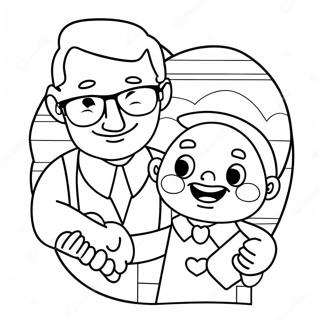 Glad Fars Dag Morfar Med Hjarta Malarbild 132311-64861