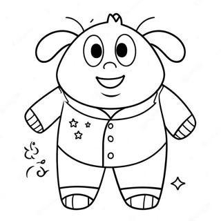 Rolig Pyjamas Karaktar Malarbild 132337 64881