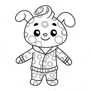 Rolig Pyjamas Karaktar Malarbild 132337 64882