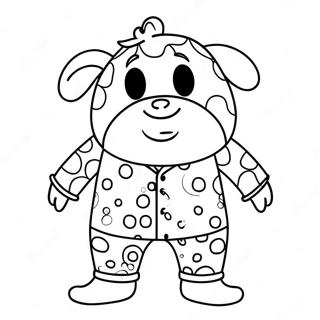 Rolig Pyjamas Karaktar Malarbild 132337 64883
