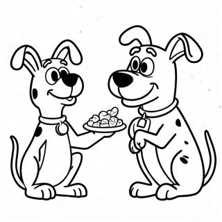 Scooby Doo Och Shaggy Ater Snacks Malarbild 13235-2886