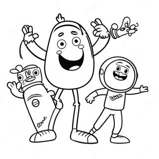 Gonoodle Roliga Karaktarer Malarbild 132566-65053