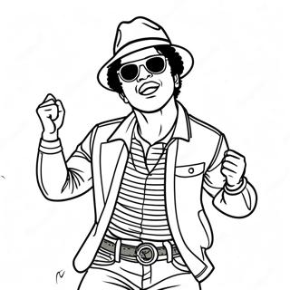 Bruno Mars Dansar Malarbild Målarbilder