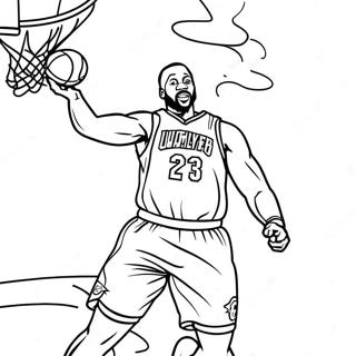 Dwyane Wade Dunk Malarbild 133287-65610