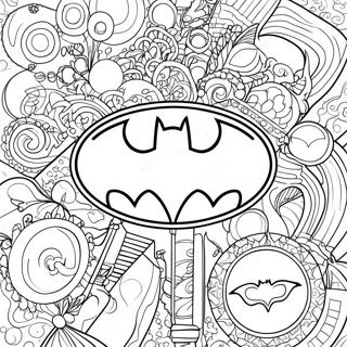 Klassisk Batman Logotyp Malarbild 133312-65626