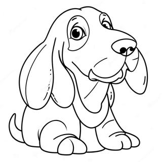 Basset Hound Malarbild 133386-65682