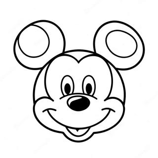 Glad Mickey Mouse Ansikte Malarbild 133620-65865