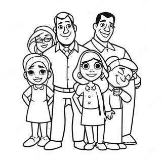 Stolta Familj Karaktarer Malarbild 133931-66107