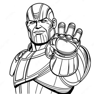 Thanos Med Infinity Gauntlet Malarbild 134137-66265