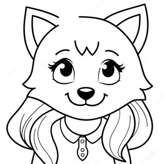 Sot Vargflicka Anime Malarbild 134238 66347