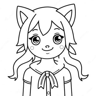 Sot Vargflicka Anime Malarbild 134238 66348