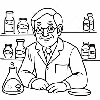 Nyfiken Scientist I Labbrock Malarbild 134266-66374
