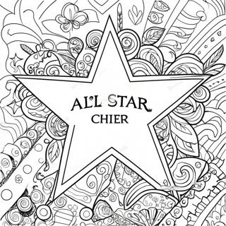 All Star Cheer Logotyp Malarbild 134288-66382