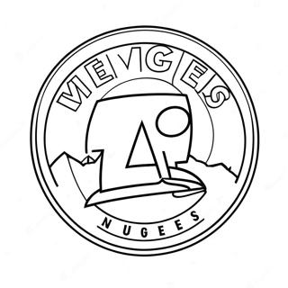 Denver Nuggets Logotyp Malarbild 134416-66486