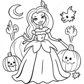 Malarbild Av Spoklika Halloween Barbie 134544-66586