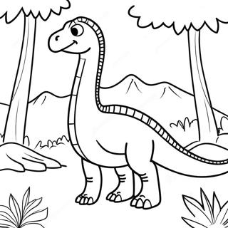 Therizinosaurus I En Skog Malarbild 134625-66659
