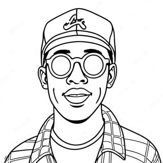 Tyler The Creator Med Ljusa Solglasogon Malarbild 134752-66749