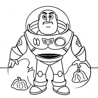 Buzz Lightyear Med Pumpa Malarbild 135111-67030