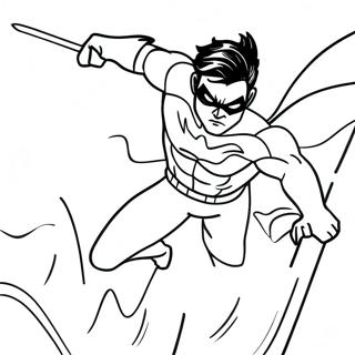 Nightwing Flygande Hjalte Malarbild 135136-67046