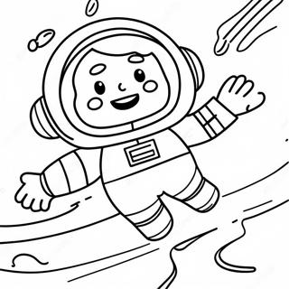 Astronaut Som Svavar I Rymden Malarbild 135265-67152